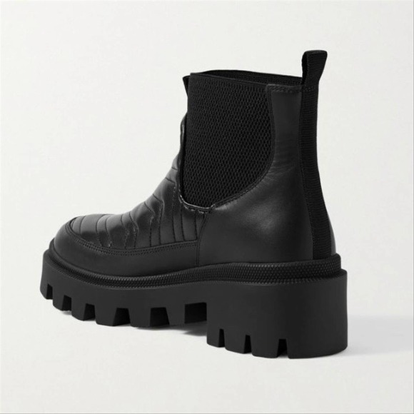 GUCCI Frances GG logo embroidered matelasse quilted Chelsea boots - Picture 3 of 4